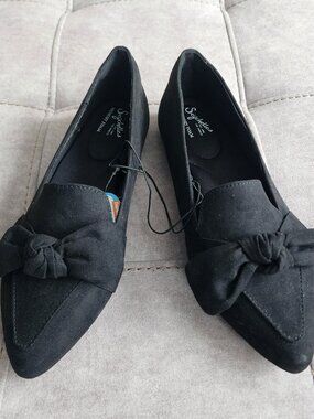 NEW Seychelles Women's Suede Bow Pointed Toe Slip On Ballet Flats Size 10M
